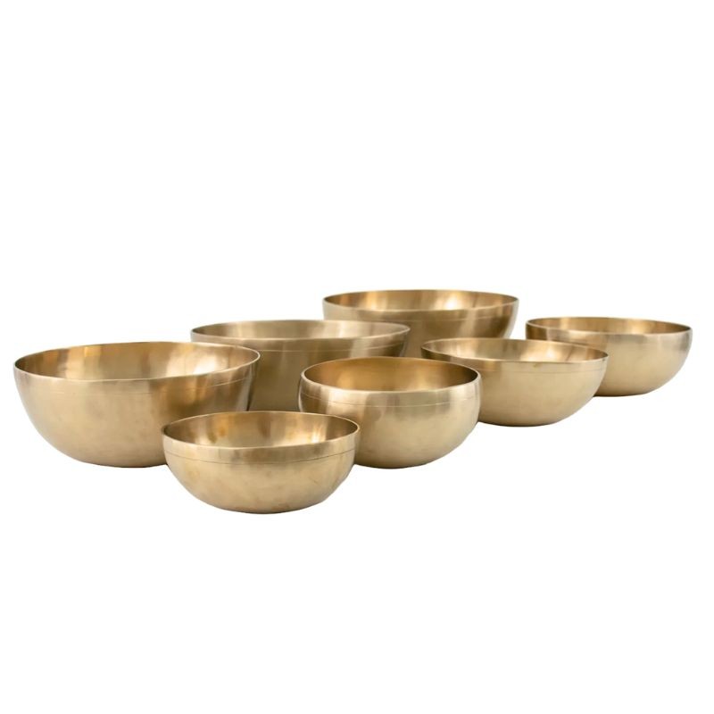 Handmade Singing Bowls Seven Chakra Frequency Tuned Set of 7 Chakra Bowls
