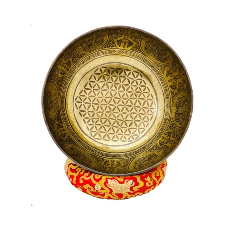 Flower Of Life Engraved Singing Bowl